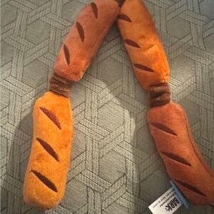 Bark Box Plush Dog Toy “Lickin' Links” sausage/hot dog, thrasher, squeaky